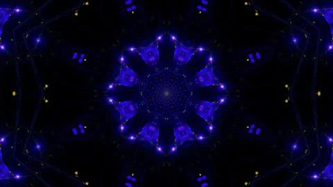 Abstract blue star visual 3d illustration background wallpaper artwork Stock Illustration