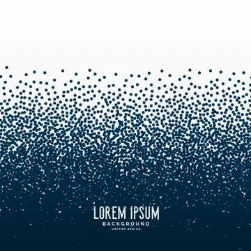 Abstract blue stipple dots vector background Stock Illustration