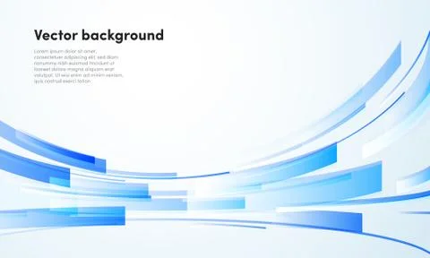 Abstract blue stripe geometric vector background for business presentation an Illustrazione stock