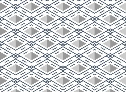 Abstract blue stripe line pattern square geometric background. Stock Illustration