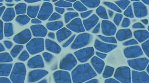 Abstract Blue Swimming Pool Water Caustic Wave Pattern Background. 4K Stock Footage 337018669