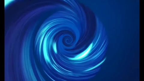 Abstract blue swirl animation dynamic spiraling light trails and digital art Stock Footage 318948267