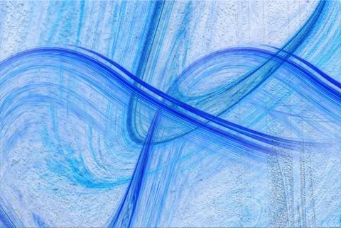 Abstract Blue Swirl Background With Circular Wave Texture And Motion Blur F.. Stock Illustration