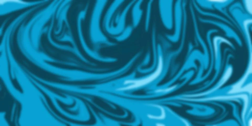 Abstract blue swirling pattern background with various shades of turquoise .. Illustrazione stock