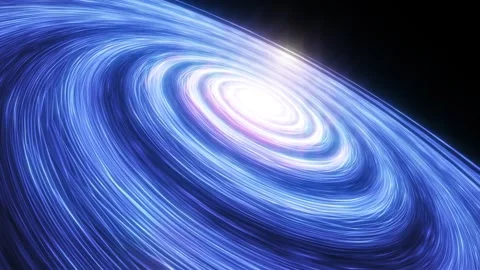 Abstract blue swirling twisted vortex energy cosmic galactic bright glowing.. Stock Footage 254668404