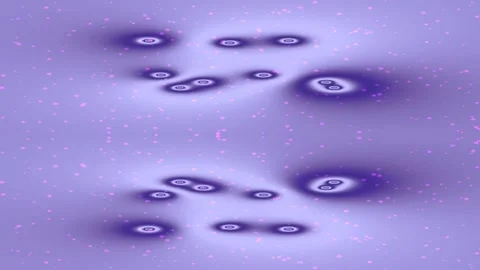 Abstract Blue Swirls and Particles: Cosmic Nebula, Galactic Flow, Digital Art Stock Footage 331440964
