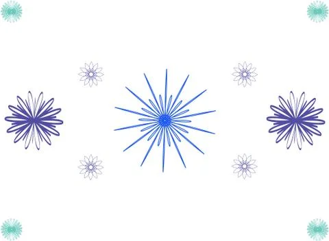 Abstract Blue Symbols Stock Illustration