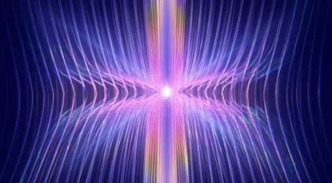 Abstract blue symmetric light rays and lines Stock Footage 331455526