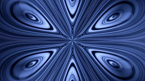 Abstract, blue, symmetric pattern, ornamental decorative kaleidoscope with Video stock 101818734