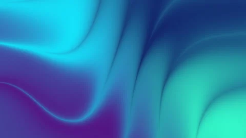 Abstract blue teal gradient waves smooth silk texture light dark layered curves. Video stock 335795099