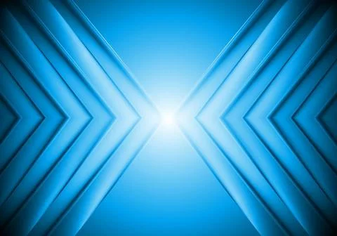Abstract blue tech background. Arrow design. Eps 10 vector Abstract blue t... Stock Photos