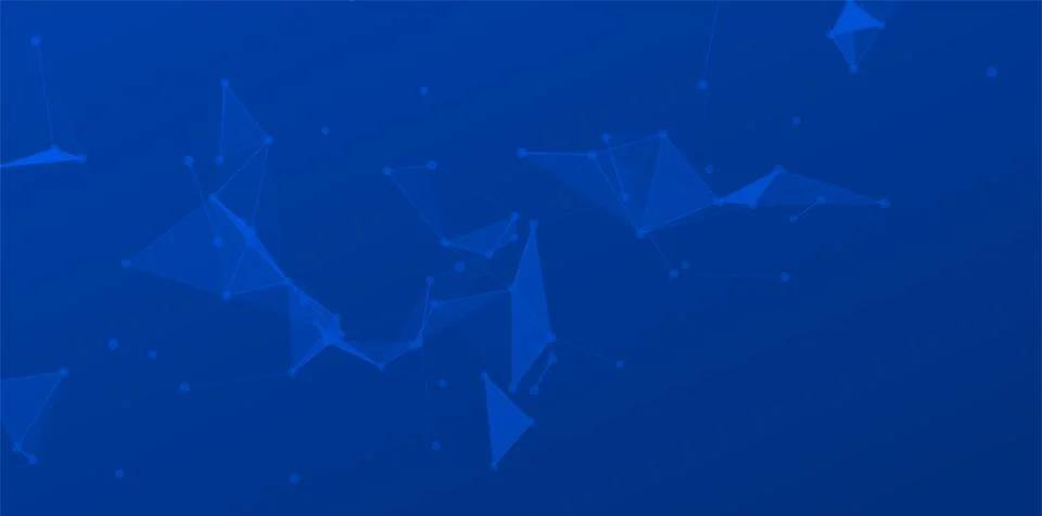 Abstract blue tech background with geometric line pattern and dynamic shape Stock Illustration