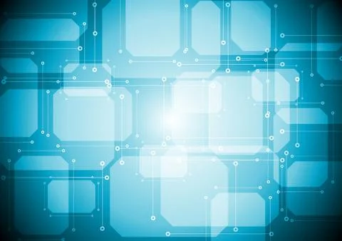 Abstract blue tech background Illustrazione stock