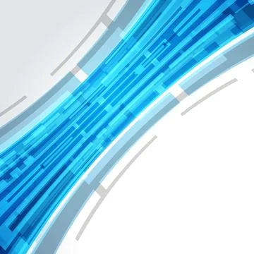 Abstract Blue Tech Background Illustrazione stock