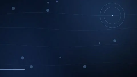 Abstract Blue Tech Background with Moving Circles and Radar Lines 스톡 동영상 348062203