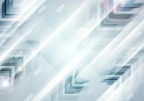 Abstract blue tech futuristic arrows vector background Stock Illustration