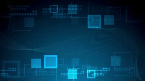 Abstract Blue Tech Grid and Wave Background - 4K Video Stock Footage 339247685