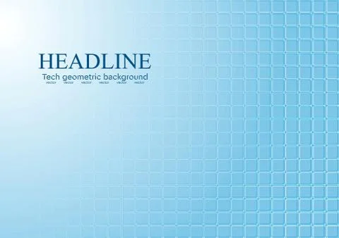 Abstract blue tech squares texture drawing Stockillustratie