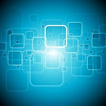 Abstract blue tech vector background Stock Illustration
