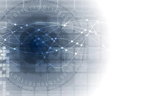 Abstract blue tech vector background Stock Illustration