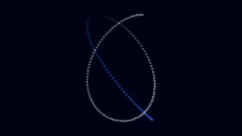 Abstract blue technological arcs illustrating global data connections and e.. Stock Footage 342158616