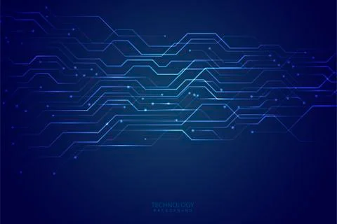 Abstract blue technological background design イラスト素材