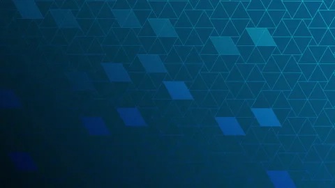 Abstract blue technological hexagon background in 4k video. Stock-Footage 147184747