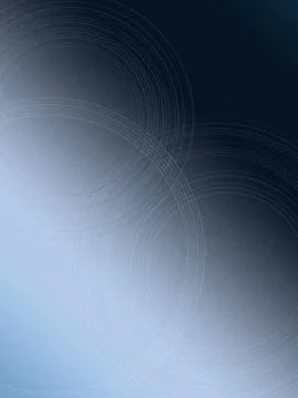 Abstract blue technological ring waves swirl across a dark-to-light gradien.. Illustrazione stock