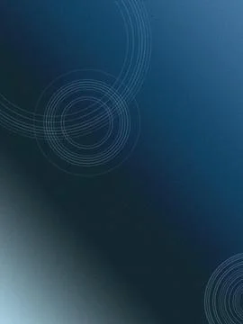 Abstract blue technology backdrop with glowing circular sound waves and lig.. Stockillustratie