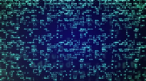 Abstract Blue Technology Background. Bin... | Stock Video | Pond5
