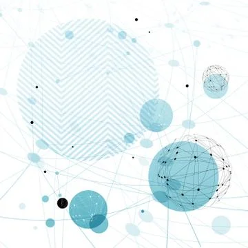 Abstract blue technology background. Design template for covers, brochures, e Illustrazione stock