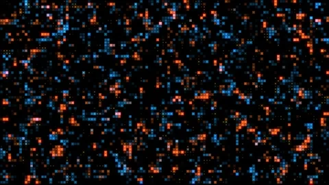 Abstract Blue Technology Background with Glowing White Lines Stock Footage 340302269