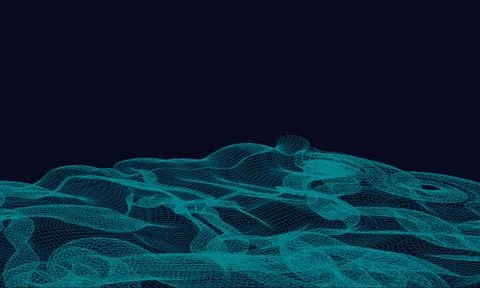 Abstract blue technology background Stock Illustration