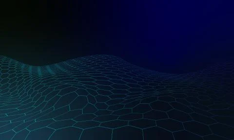 Abstract blue technology background Stock Illustration