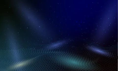 Abstract blue technology background Stock Illustration