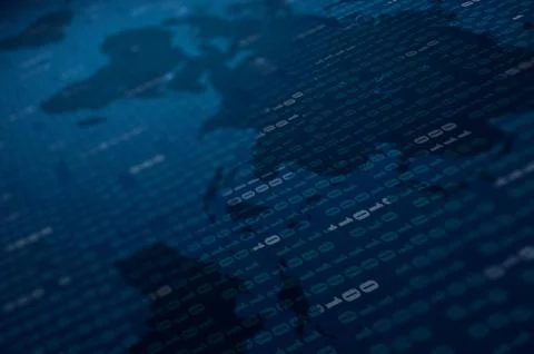 Abstract Blue Technology Background 写真素材