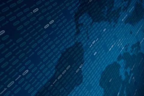 Abstract Blue Technology Background Foto stock