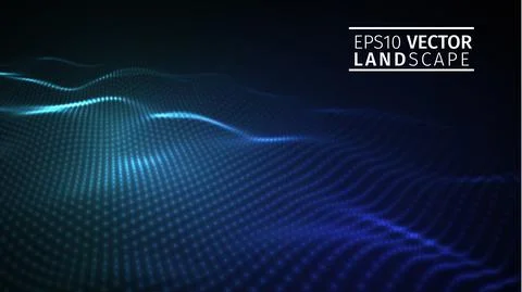 Abstract blue technology background . Vector illustration EPS10. Modern network Stock-Illustration