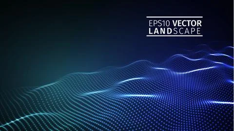 Abstract blue technology background . Vector illustration EPS10. Modern network Illustrazione stock