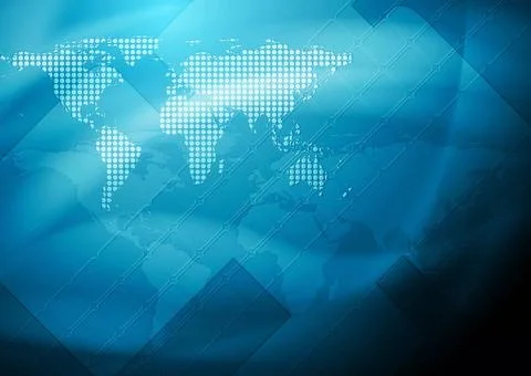 Abstract blue technology background. Vector design eps 10. Gradient mesh i... Foto stock