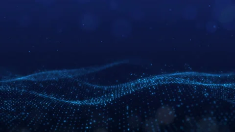 Abstract blue technology business background connection dot, Big data concept Stock Footage 132262724