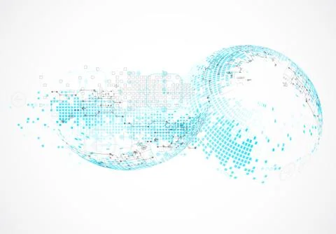 Abstract blue technology business background. イラスト素材