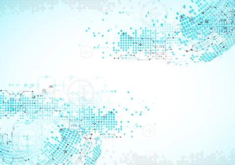 Abstract blue technology business background. Stockillustratie