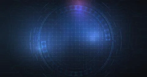 Abstract blue technology concept background. High Tech digital Electronics il 스톡 일러스트