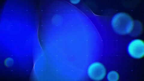 Abstract Blue Technology Grid with Bokeh Light Background Animation 스톡 동영상 345009231