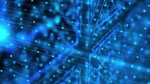 Abstract blue technology grid motion background. Stock Footage 336812783