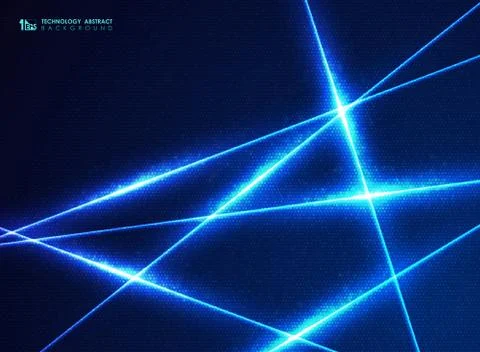 Abstract blue technology line of energy design dots pattern for big data back Stock Illustration