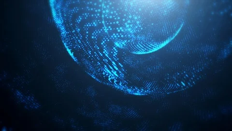 Abstract Blue Technology Motion Background Stock Footage 110704118