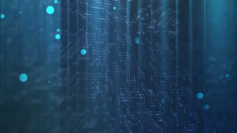 Abstract blue technology network Stock Footage 111418970