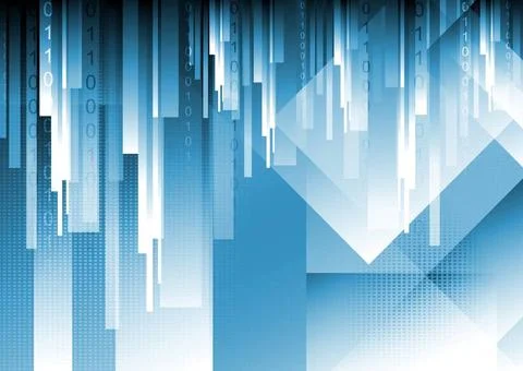 Abstract blue technology vector illustration Abstract blue technology vect... 库存照片